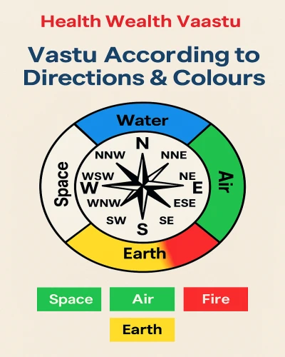 Vastu According to Directions & Colours | Health Wealth Vaastu
