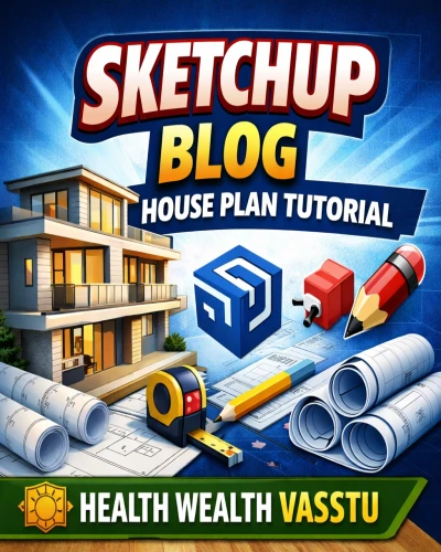 SketchUp Dimension, Scale और Style Tools की पूरी जानकारी | Health Wealth Vaastu
