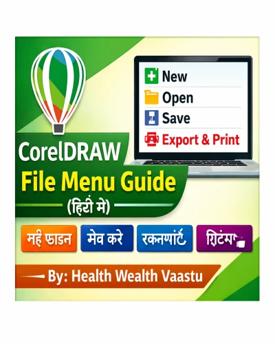 CorelDRAW File Menu की पूरी जानकारी (Hindi) – New, Open, Save, Export & Print Explained
